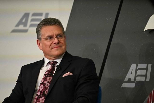 El comisario europeo de Comercio, Maros Sefcovic. Foto Afp