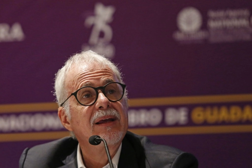 Raúl Padilla, presidente de la Feria Internacional del Libro de Guadalajara, en su edición del año pasado. Foto Cuartoscuro 