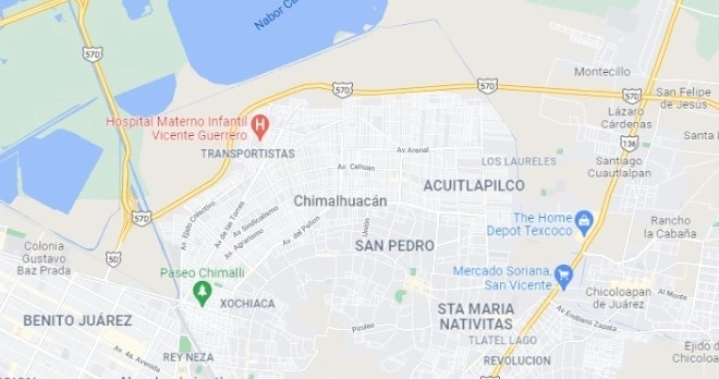 La riña se registró en el asentamiento irregular conocido como El Chocolin. Captura de imagen de Google Maps