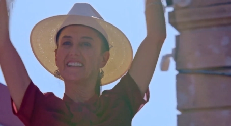 La candidata Claudia Sheinbaum cierra hoy campaña en bastiones del PAN: Guanajuato y Jalisco. Imagen tomada de un video difundido en https://x.com/Claudiashein