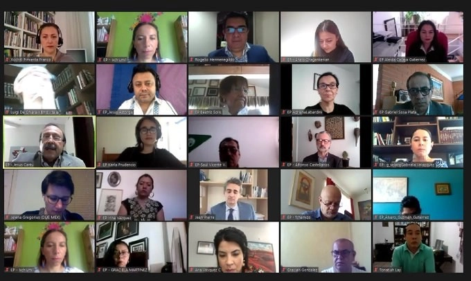 En videoconferencia, se detalló que el proyecto busca potenciar los derechos de la libertad de expresión. Imagen tomada de la cuenta de Twitter @UNESCOMexico
