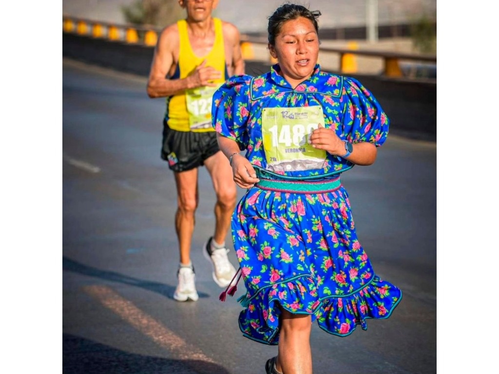 One runs to honor one’s roots, explains Verónica Palma