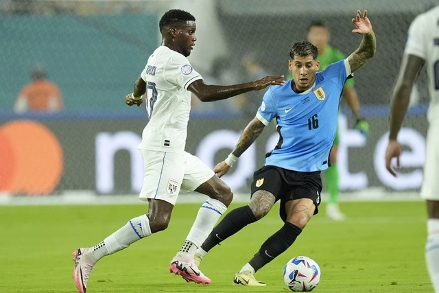 La selección de Uruguay se estrena en la Copa América con victoria ante Panamá. Foto Ap