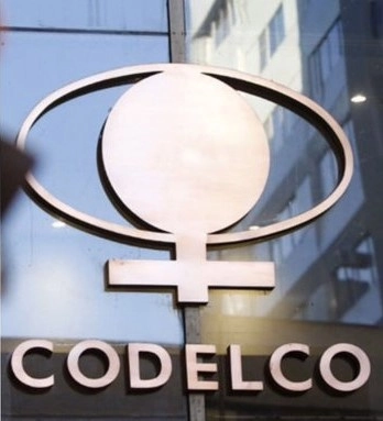 Logo de Codelco. Foto tomada de la cuenta de twitter de la minera