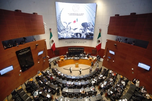 Sala de sesiones del Senado de la República en imagen de archivo. Foto Cristina Rodríguez