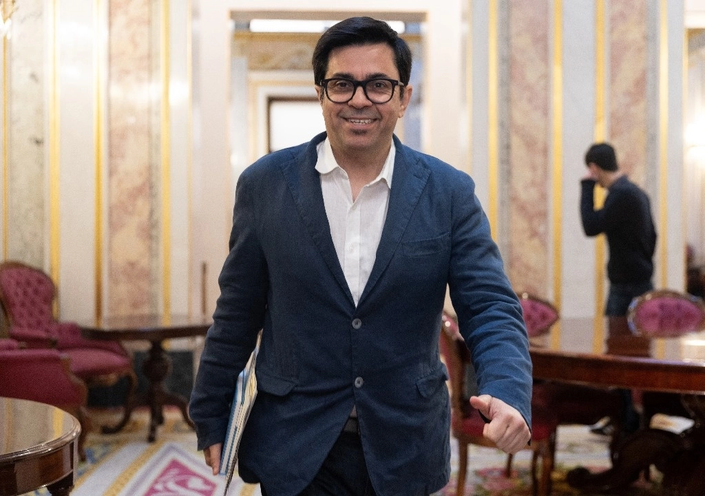 El diputado Gerardo Pisarello, de la coalición de izquierdas Sumar y quien es además secretario del Congreso de los Diputados, en imagen de archivo. Foto Europa Press