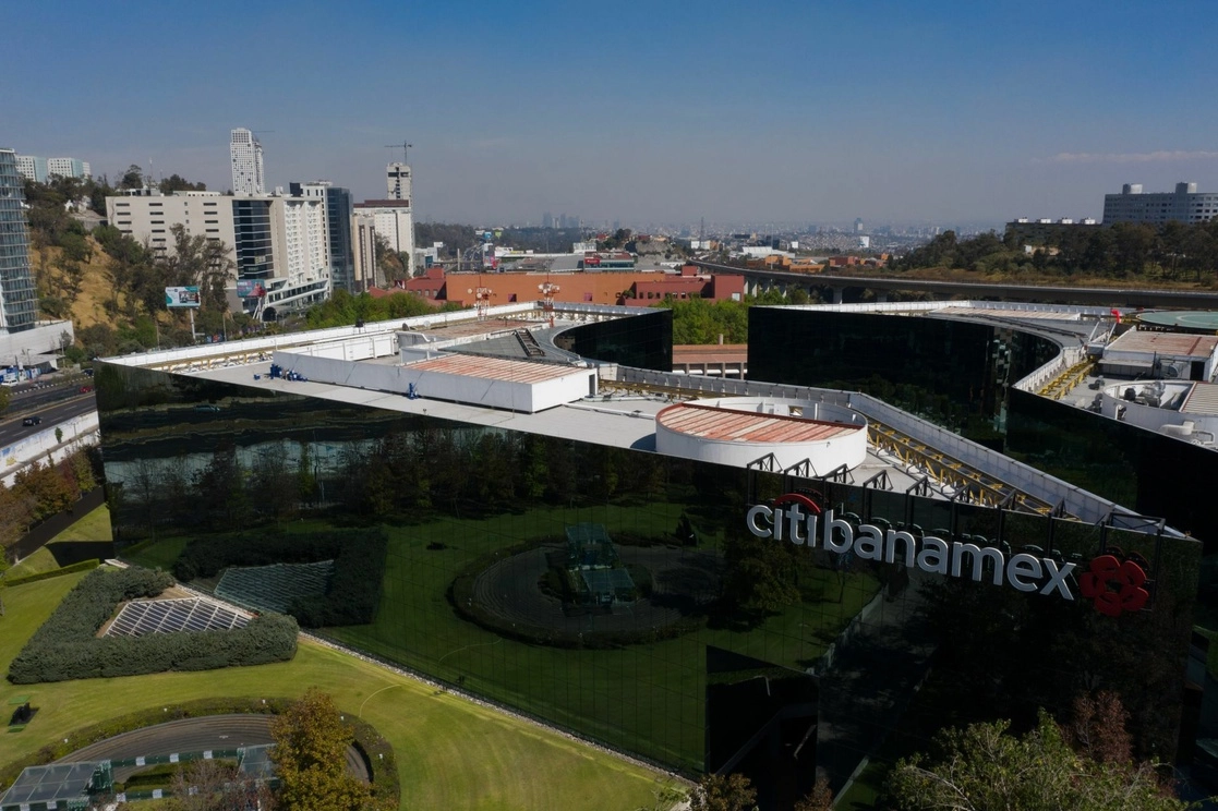 Aspectos del corporativo de Citibanamex, ubicado en Santa Fe, en la Ciudad de México. Foto Cuartoscuro / Archivo  