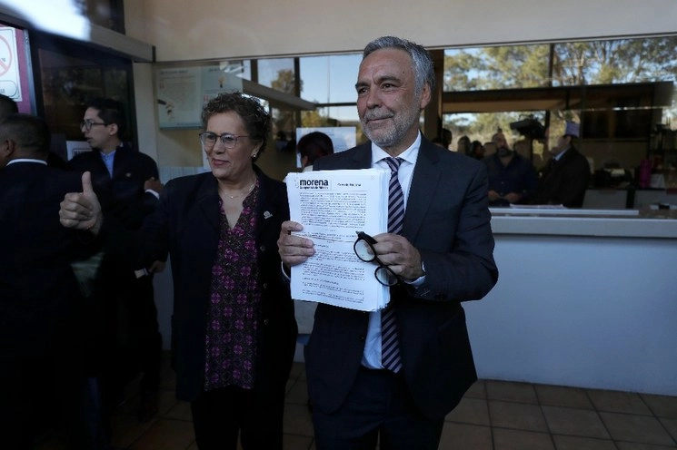 La sala superior del Tribunal Electoral del Poder Judicial de la Federación validó ayer la elección de Alfonso Ramírez Cuéllar como presidente interino del partido Morena. Foto Cristina Rodríguez