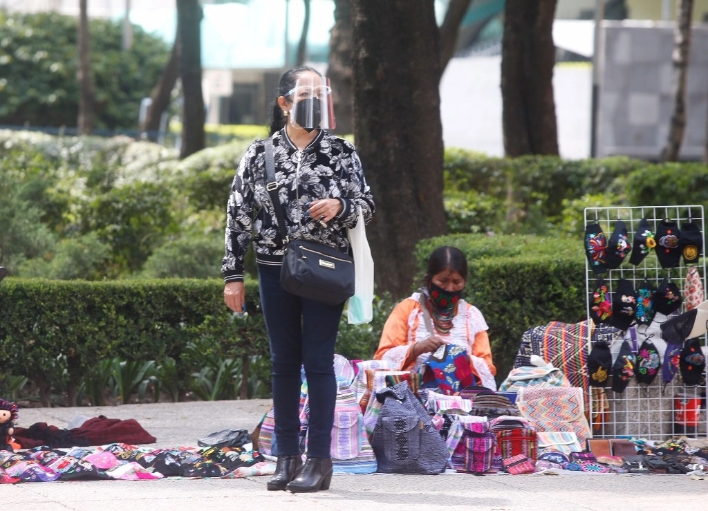 Reactivacion económica y nueva normalidad en Paseo de la Reforma, en la CDMX. Foto Guillermo Sologuren