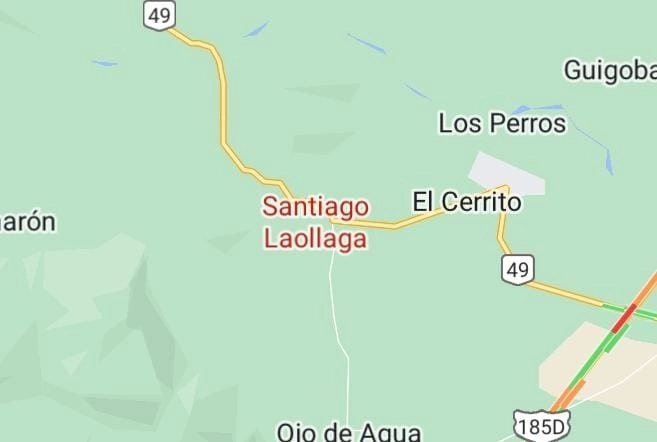 El palacio municipal de Santiago Laollaga, Oaxaca, fue vandalizado por desconocidos, quienes realizaron pintas para exigir que no se realice la elección extraordinaria en la referida demarcación. Imagen de Google Maps
