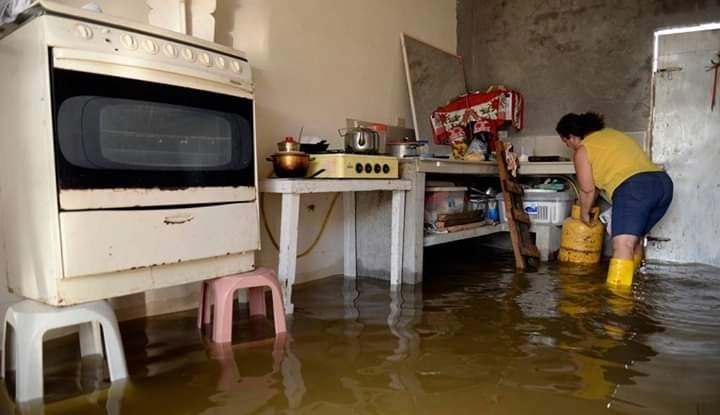 Interior de una de las viviendas afectadas. Foto Ricardo Montoya