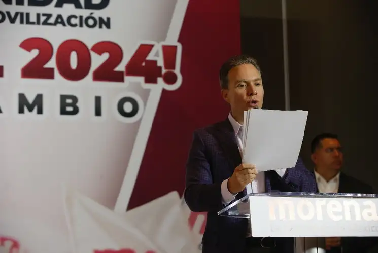 Manuel Velasco planteó a los otros aspirantes a candidato presidencial de la coalición de Morena, PT y PVEM aceptar “sin regateos” el resultado de la encuesta. Foto José Antonio López / Archivo


