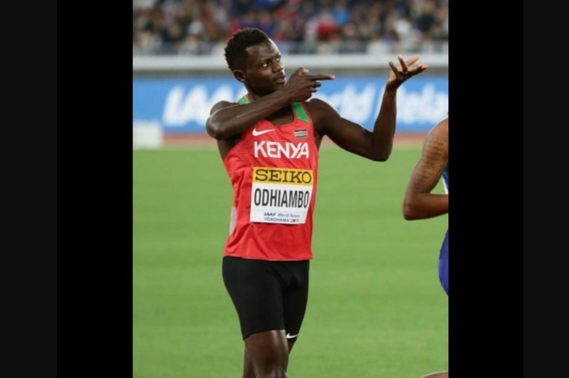 Mark Otieno dio positivo a sustancias prohibidas y no participará en las eliminatoria de 100 metros en Tokio. Foto tomada de la cuenta de Instagram @mark_100m