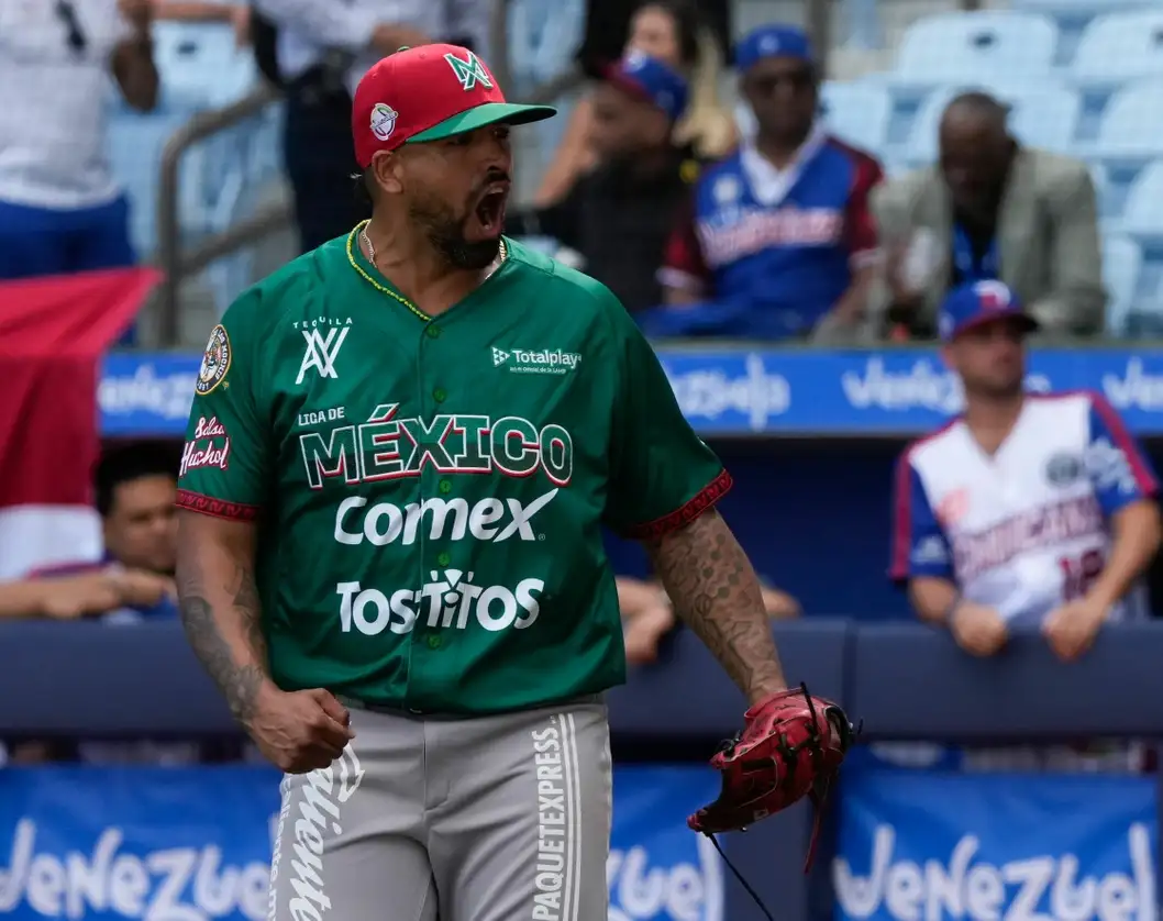 Los Cañeros de los Mochis remontaron y derrotaron 5-4 a los Tigres del Licey, de República Dominicana, en la primera jornada de la contienda que se realiza en Venezuela. Foto Ap