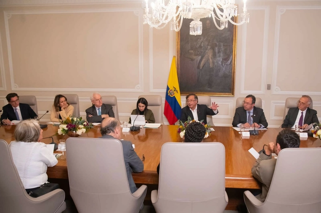 El presidente de Colombia, Gustavo Petro, preside su primer Consejo de Ministros en la Casa de Nariño. Foto Europa Press