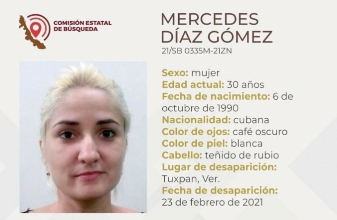 Ficha de localización de uno de los estudiantes de la Universidad Veracruzana reportado como desaparecido. Foto La Jornada