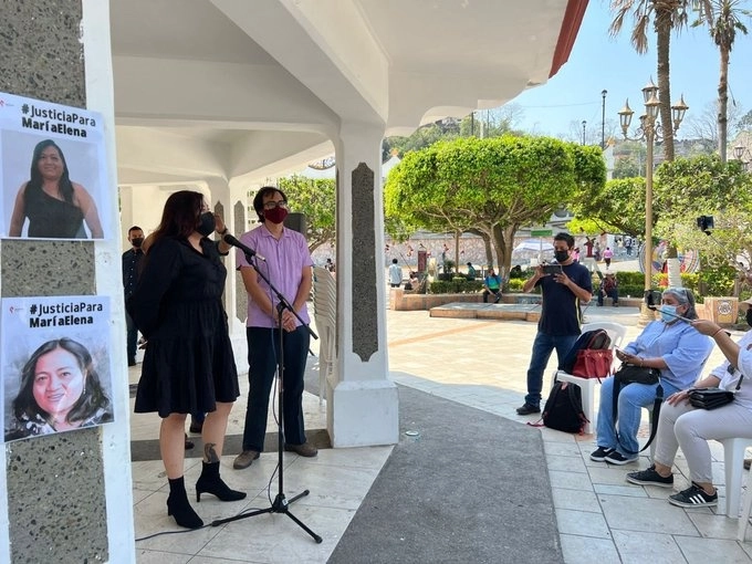 La hija de la periodista exigió que las autoridades aceleran la impartición de justicia y se castigue a los autores materiales. Foto La Jornada Veracruz