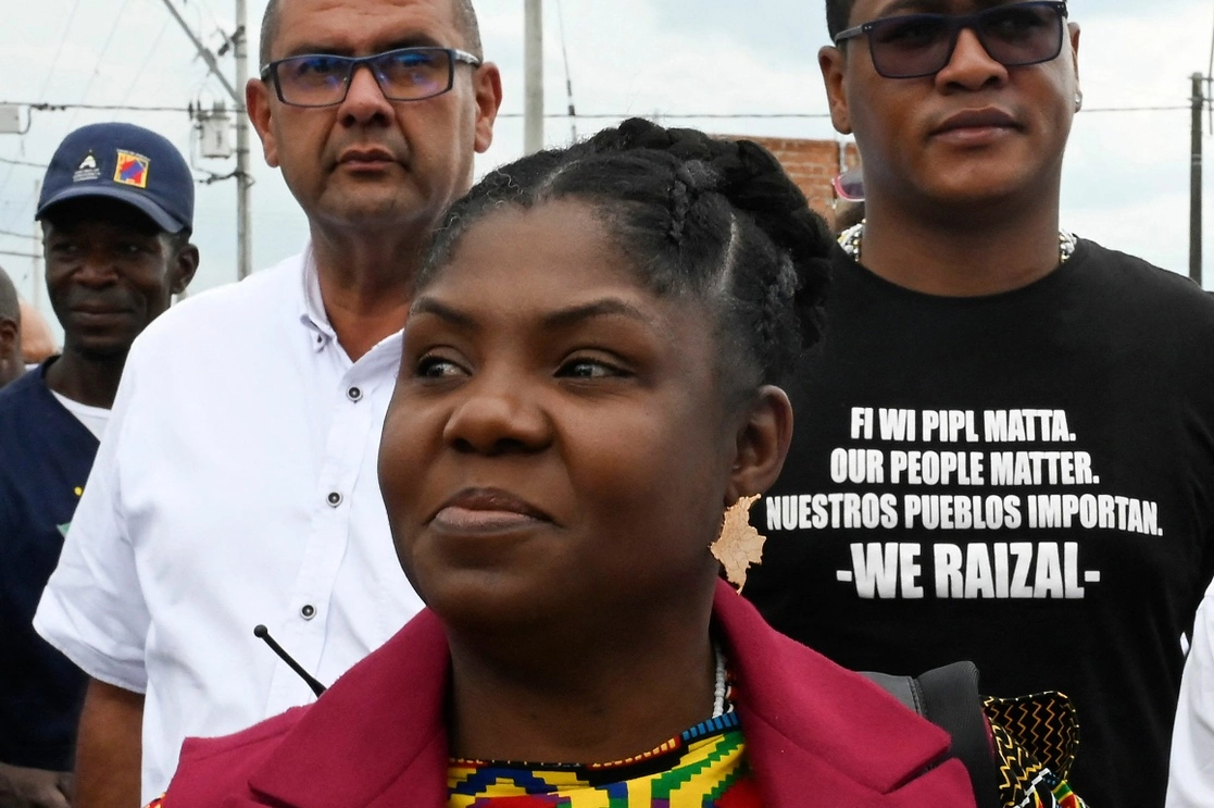 La vicepresidenta de Colombia, Francia Márquez, la primera afrodescendiente en asumir ese cargo, denunció un plan para atentar contra su vida. Foto Afp