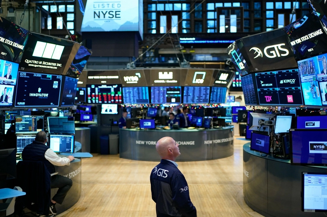 Interior de la Bolsa de Valores de Nueva York. Foto Ap
