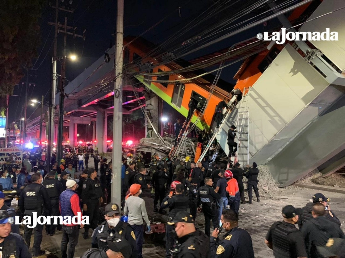 Imagen de mayo 2021 cuando ocurrió el desplome. Foto Alfredo Domínguez