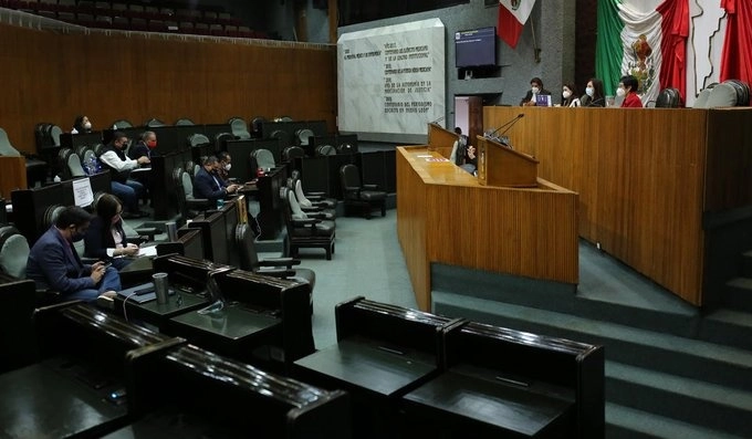 Sesión ordinaria del Congreso de Nuevo León, el 25 de noviembre de 2020. Foto tomada del Twitter de @CongresoNL 