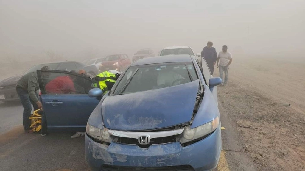 Los tramos con probabilidad de formación de tolvaneras y baja visibilidad son: carretera Panamericana Chihuahua-Ciudad Juárez, Ciudad Juárez-Ascensión, Chihuahua-La Junta y Jiménez-Parral. Foto La Jornada