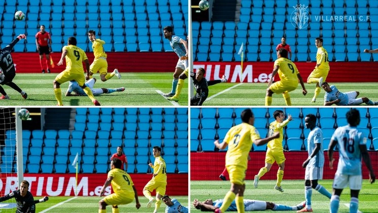 Un gol de Manu Trigueros (90+1) acerca al ‘Submarino Amarillo’ a la zona europea, que tiene a dos puntos, mientras mantiene al Celta al borde del abismo. Foto Twitter @VillarrealCF