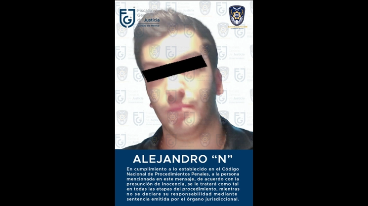 Alejandro N es acusado por su probable participación en los delitos de violencia familiar equiparada y violación equiparada agravada. Foto cortesía FGJ