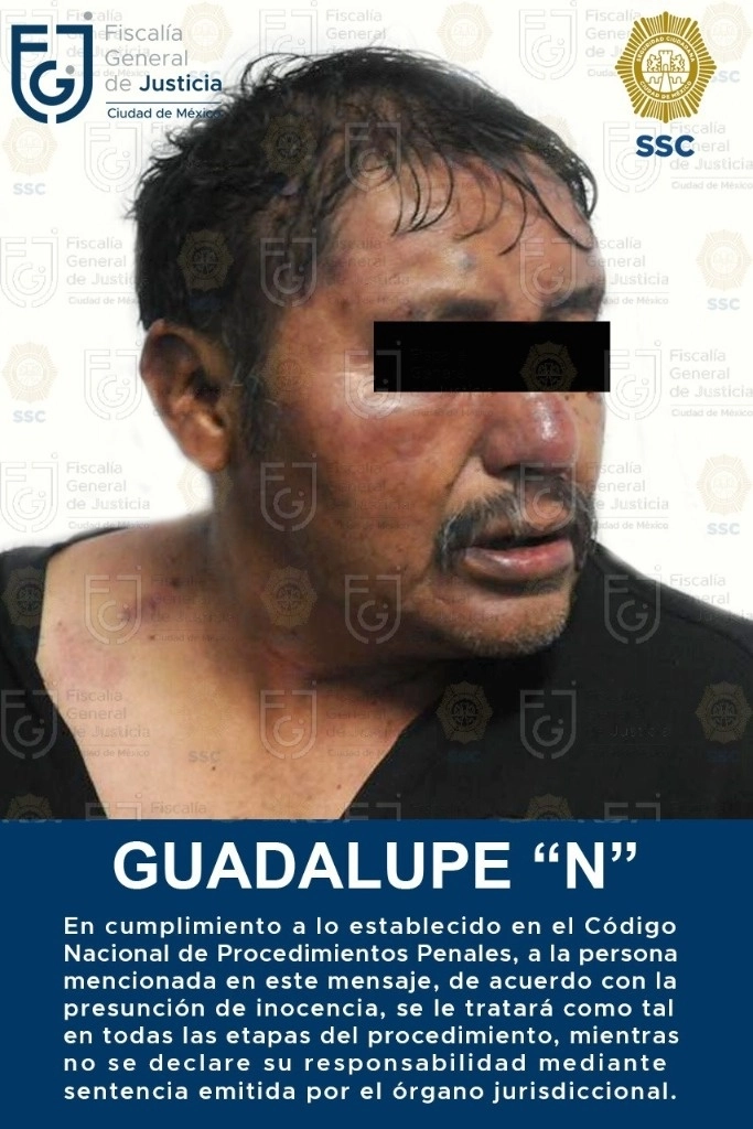 El agresión actuó contra policías de la SSC que acudieron a un llamado de auxilio en la calle 5 de Febrero, colonia Pueblo de San Miguel Xicalco, alcaldía Tlalpan. Foto SSC
