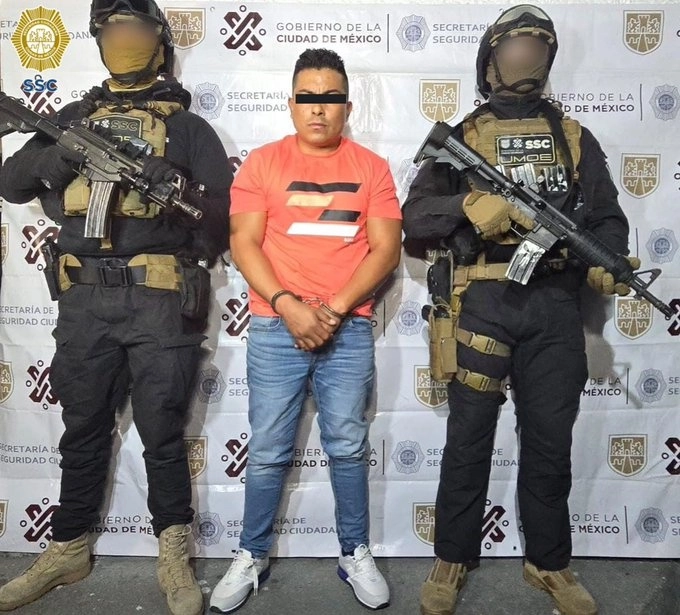“El Cindy” cuenta con antecedentes delictivos en los años 2007, 2014, 2019 y 2020, por delitos contra la salud, posesión de arma de fuego y robo agravado. Foto SSC CDMX / Archivo