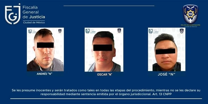 Los uniformados permanecerán dos meses en el reclusorio. Imagen cortesía FGJ-CDMX