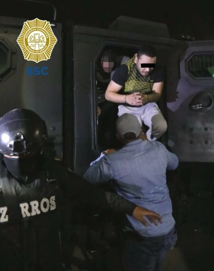 Alexis Osmar Flores Díaz, alias "El Osmar" a su llegada a la CDMX. Foto Cortesía SSC/ Archivo

