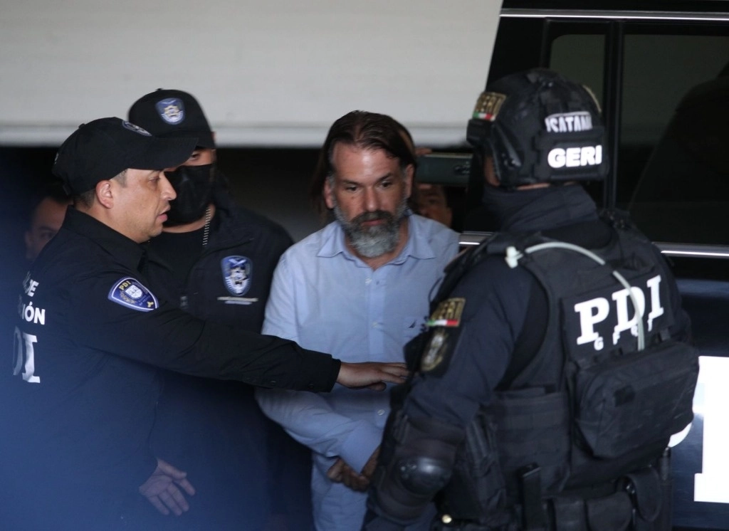 Christian von Roehrich, ex alcalde de Benito Juárez, a su llegada al Reclusorio Norte el pasado 21 de abril. Foto Alfredo Domínguez.
