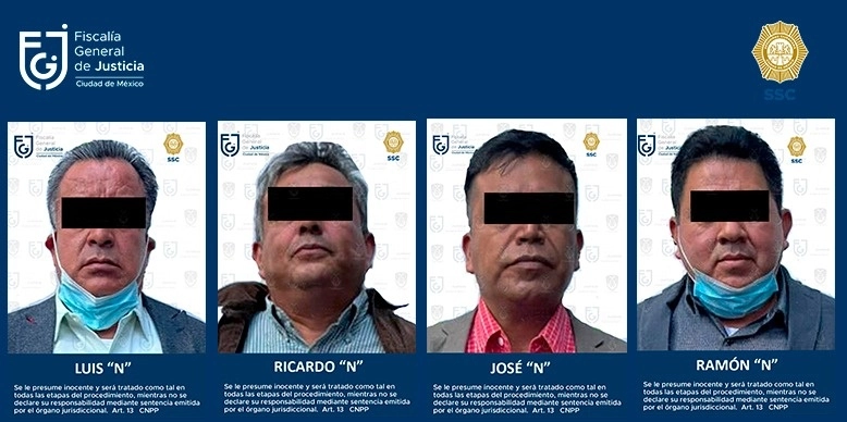 Los individuos fueron detenidos a bordo de un vehículo en el que transportaban esa suma de dinero en efectivo, del cual no pudieron acreditar su procedencia. Foto FGJ-CDMX