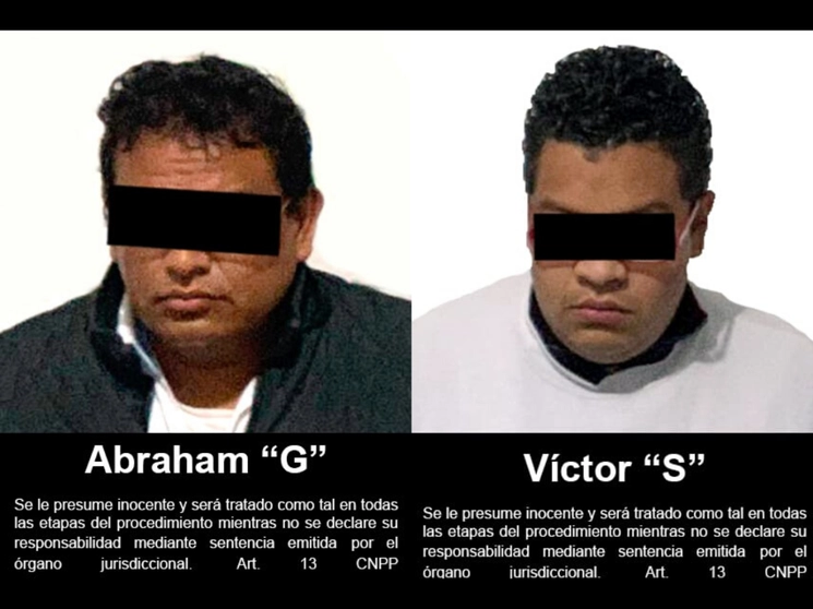 Imagen de los detenidos cortesía de la FGR 