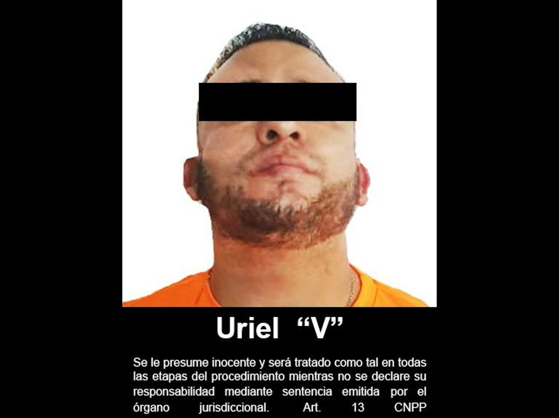 Uriel Lorenzo Valle Domínguez, alias 'El 18', señalado como integrante del grupo delictivo 'La Línea' fue vinculado a proceso. Foto cortesía de la FGR