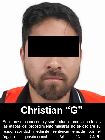 Christian Alejandro González Romero, ‘El Cholo’ fue vinculado a proceso por delitos contra la salud y posesión de armas.
