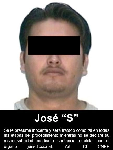 José "S" tras su captura. Foto FGR