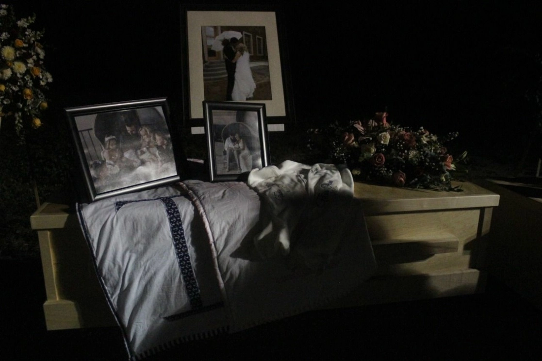 Funerales de nueve integrantes de la familia LeBarón, asesinados en un ataque en Bavispe, Sonora, en noviembre de 2019. Foto Cuartoscuro / Archivo