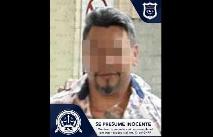 Fernando Medina ‘El Tiburón’, presunto agresor de menor de edad en SLP fue vinculado a proceso. Foto @FiscaliaSLP