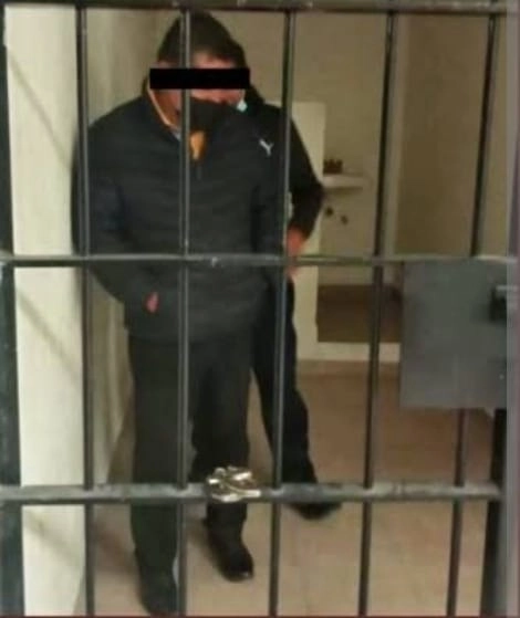 Miguel Ángel López detenido en 2021 por golpear a un policía. Foto: La Jornada