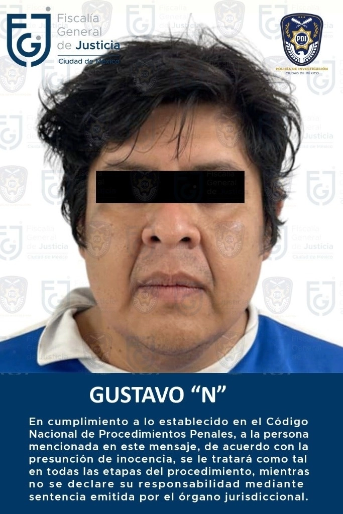 El sujeto fue detenido por el presunto feminicidio de una adulta mayor, ocurrido en Tláhuac. Foto SSC CDMX