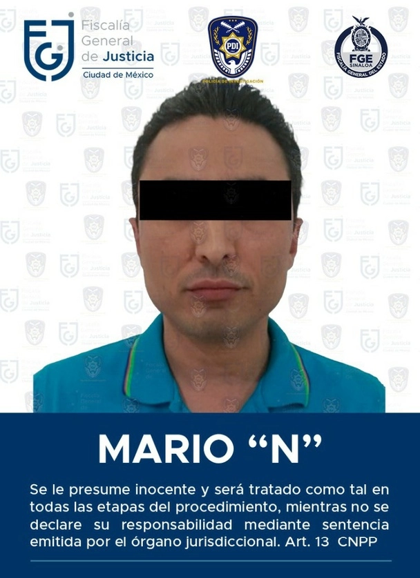 Mario Alberto N agredió físicamente  a su pareja que la llevó a la muerte el 26 de abril de 2023. Foto FGJ-CDMX