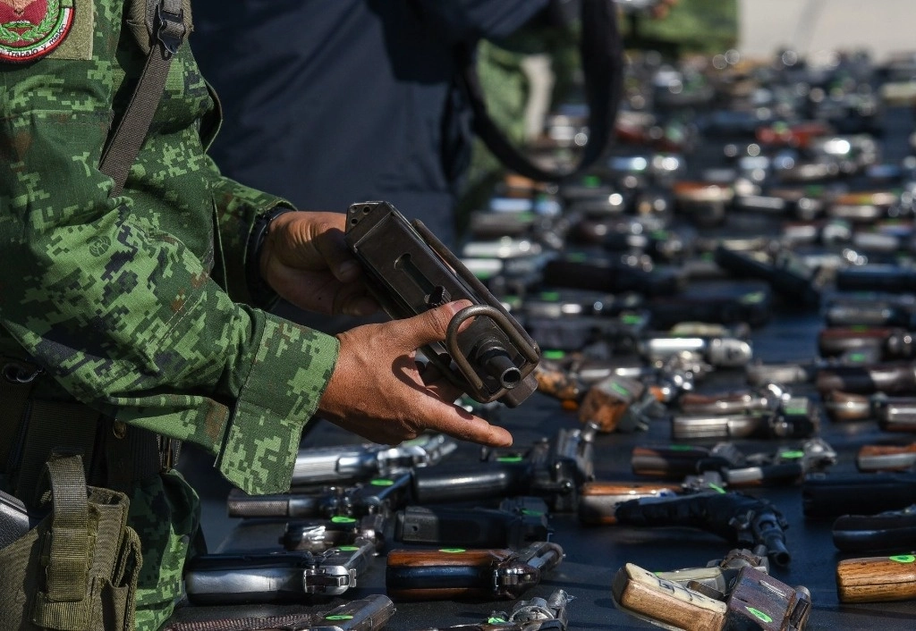 Destrucción de armas confiscadas. Foto Cuartoscuro / Archivo 