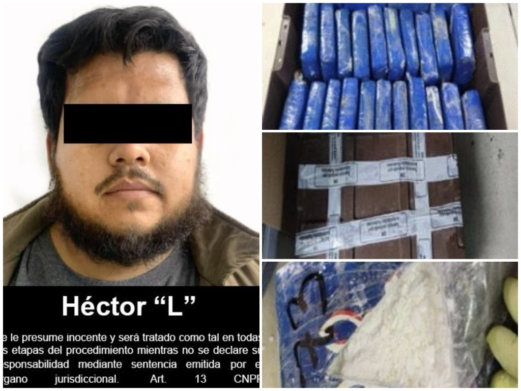 A Héctor "L" le fue impuesta la prisión preventiva oficiosa la cual cumplirá en el Centro de Readaptación Social de Mexicali. Foto difundida por la Femdo  