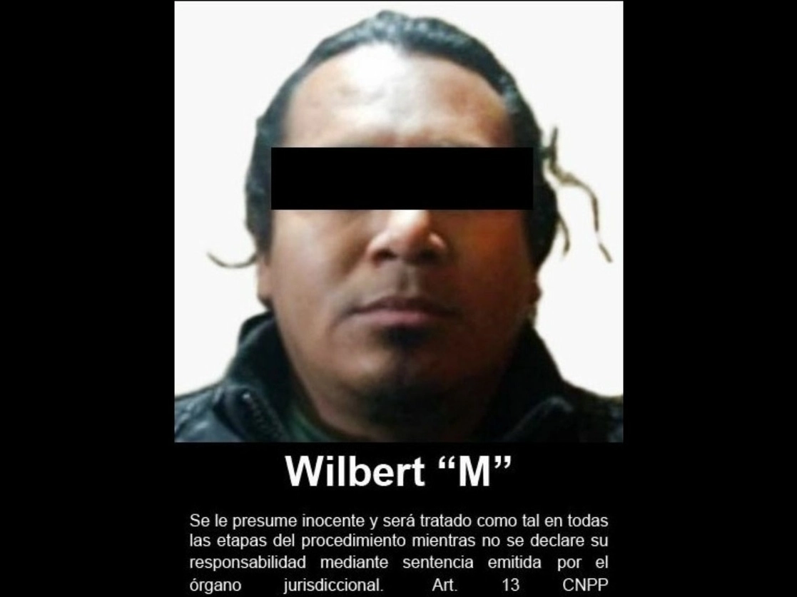 Wilbert Mendoza, alias 'La Parka', integrante del grupo criminal La Línea . Foto cortesía Fiscalía General de la República
