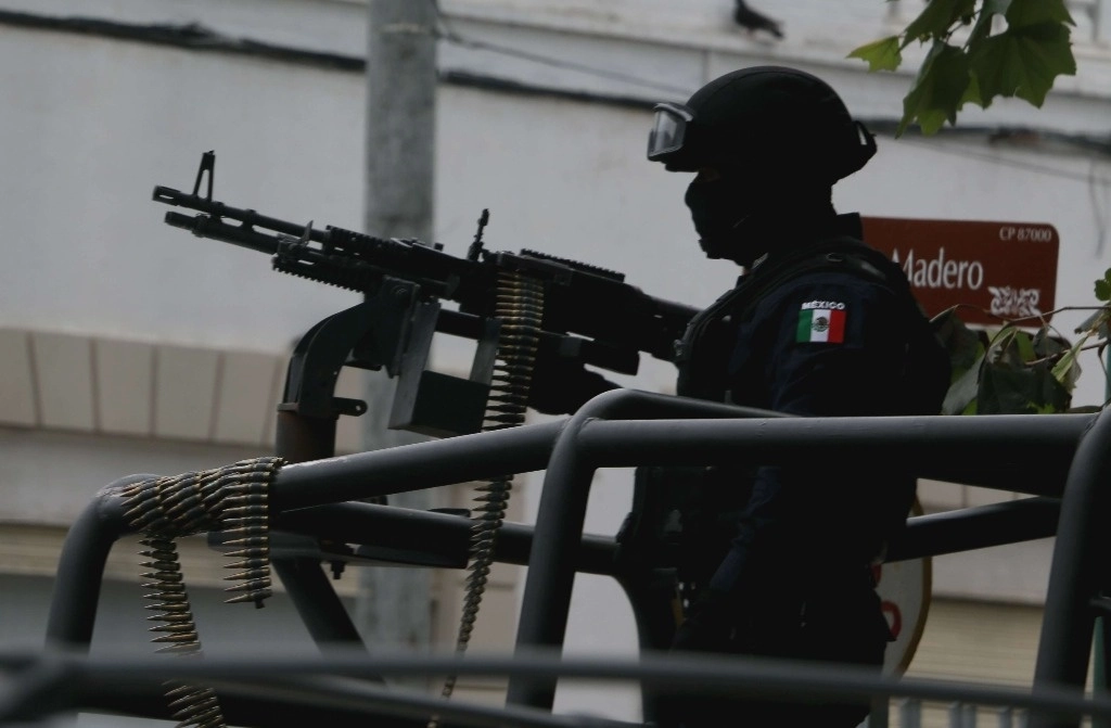 Policías realizan patrullaje en Reynosa, Tamaulipas. Foto Cuartoscuro