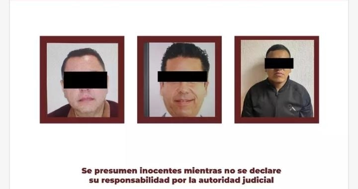 Los dos notarios junto con otra persona mas fueron vinculados a proceso por haber cometido presuntamente el delito de fraude. Foto Fiscalía