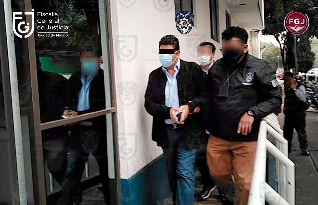 Fidel Kuri fue detenido en la alcaldía Cuauhtémoc, el pasado 20 de septiembre. Foto FGJCDMX

