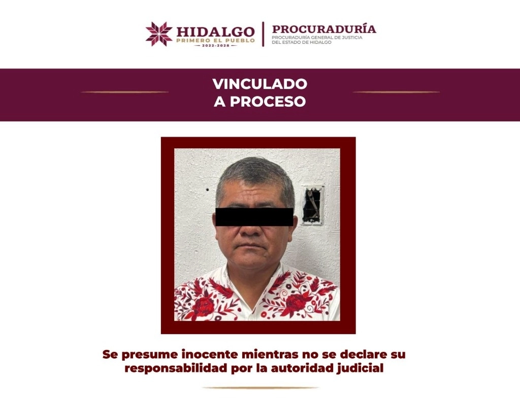 Imagen del ex alcalde de Tlaxcoapan, Hidalgo. Foto Fiscalía de Hidalgo